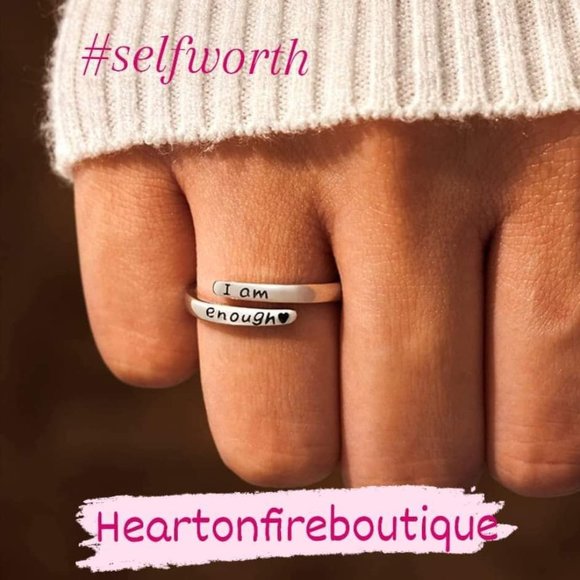 "I AM ENOUGH" RING - Picture 1 of 1